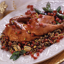 Pomegranate-Honey Roasted Game Hens