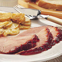 Molasses Black Pepper Glazed Ham